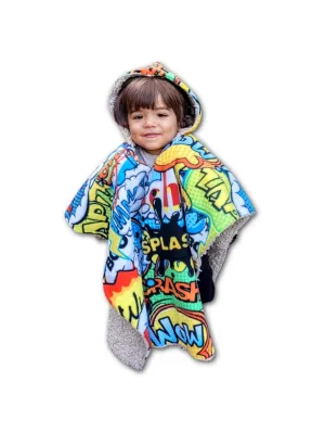 Car Seat Poncho Car Crash Tested Comic Hero Teddy Reversible