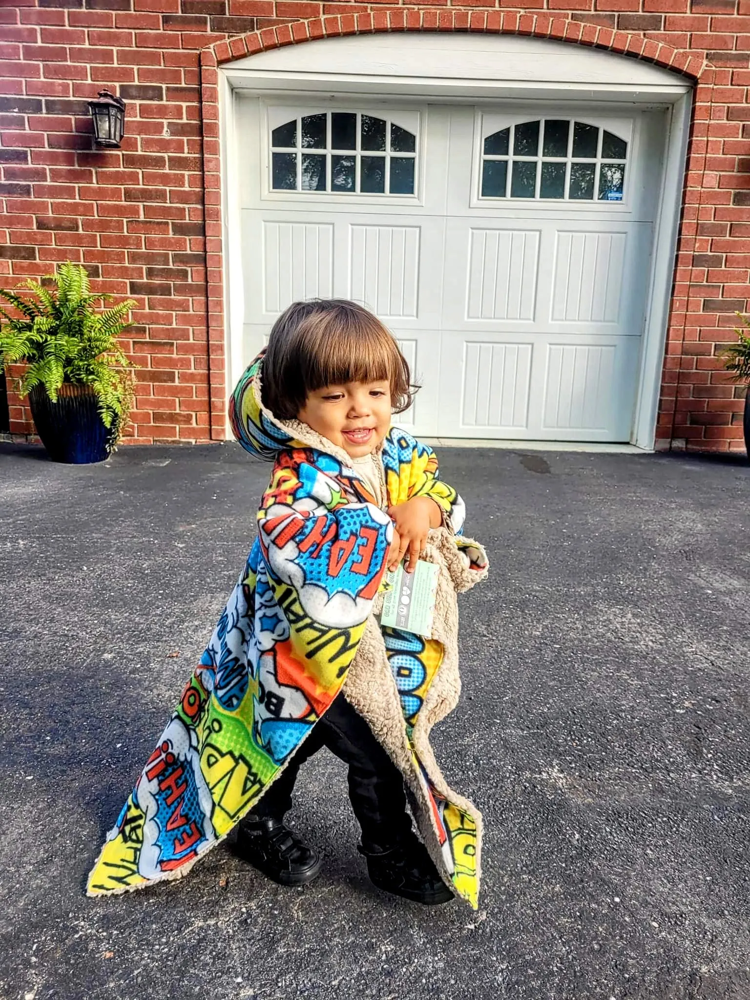 Car Seat Poncho Car Crash Tested Comic Hero Teddy Reversible