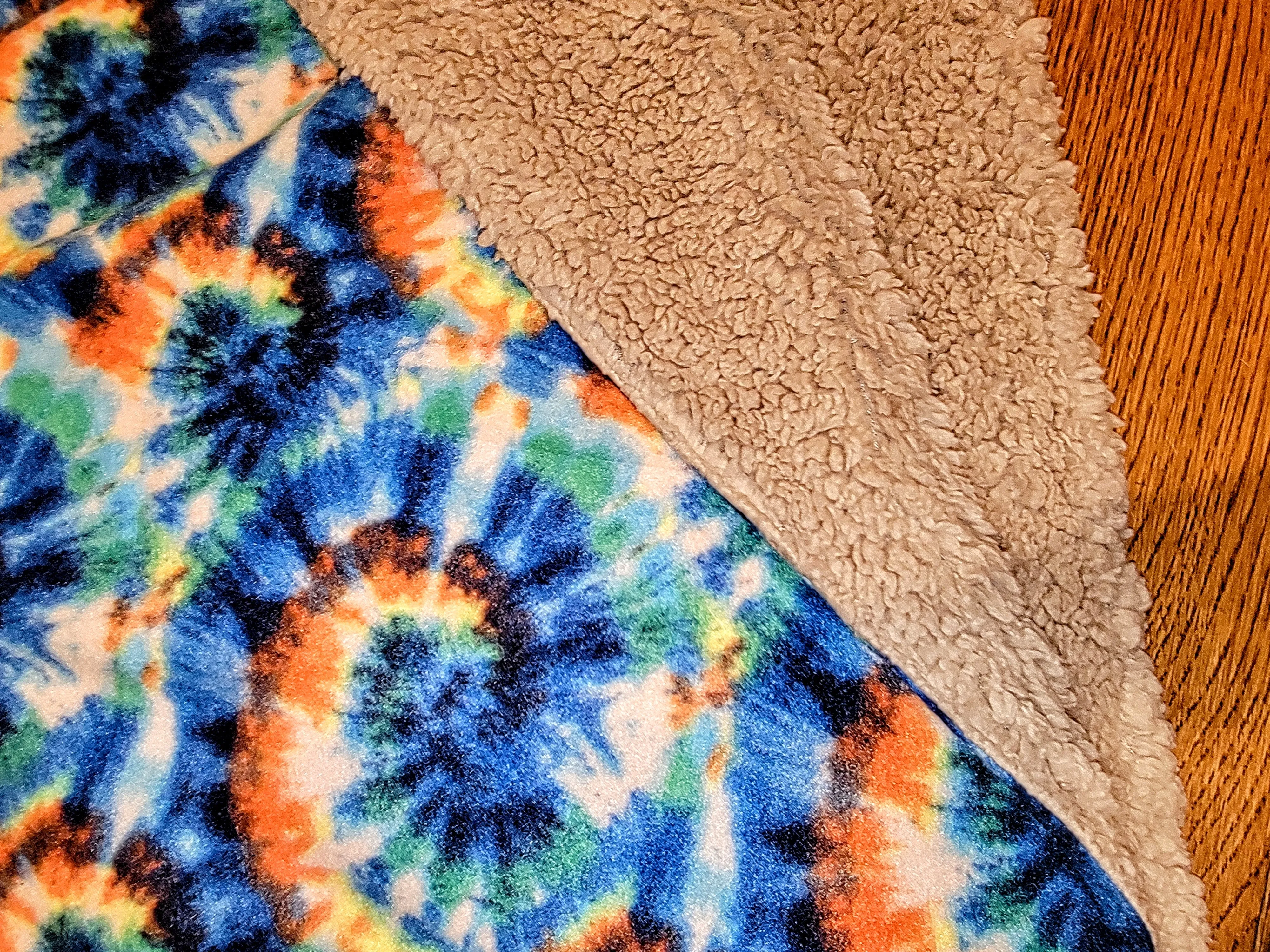 Car Seat Poncho Car Crash Tested Tie Dye Teddy Reversible