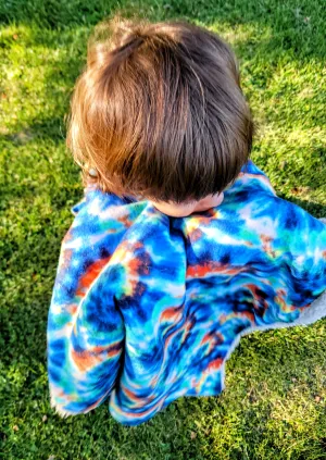Car Seat Poncho Car Crash Tested Tie Dye Teddy Reversible