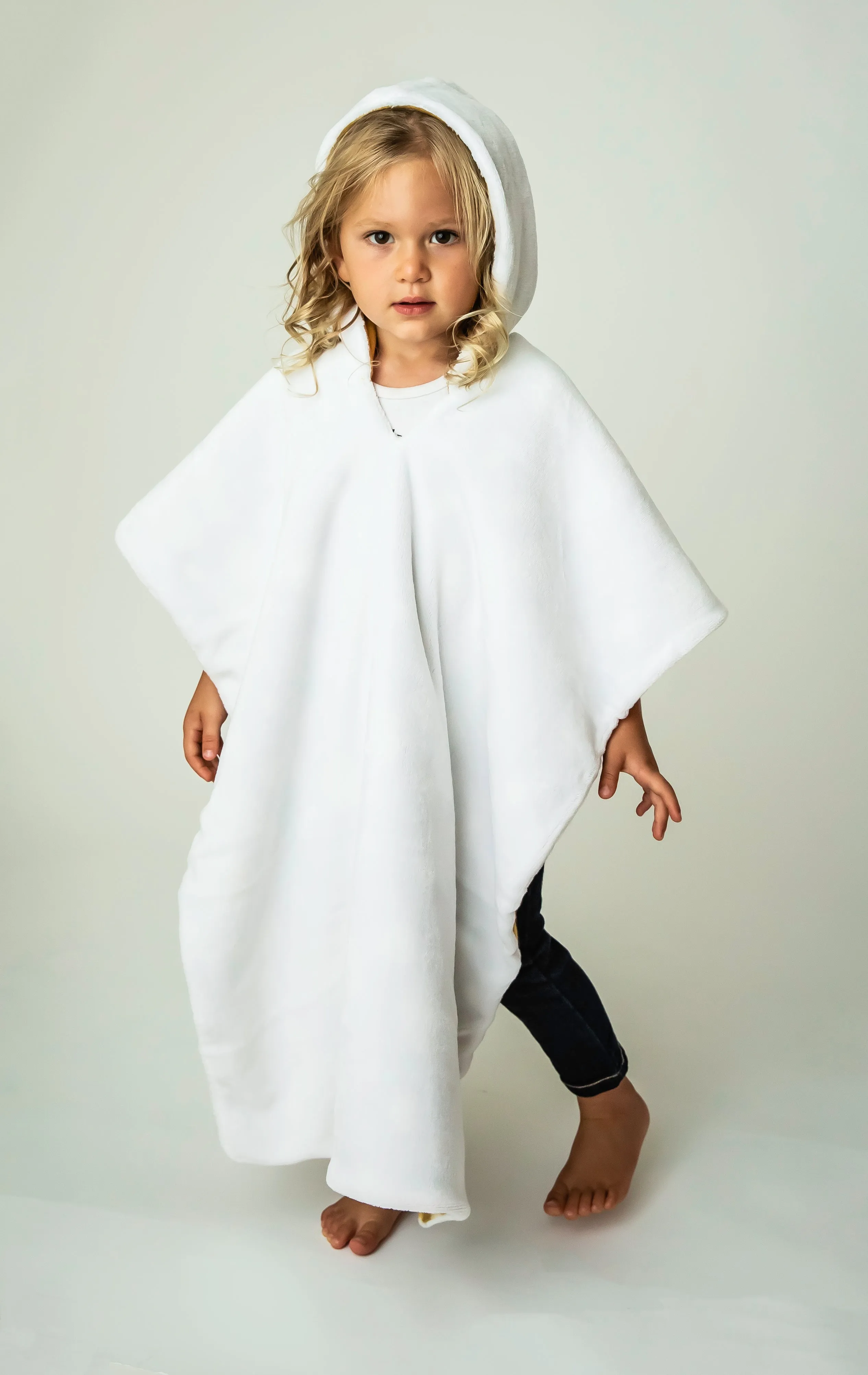 Car Seat Poncho Fawn with Ears Reversible WITH Pocket