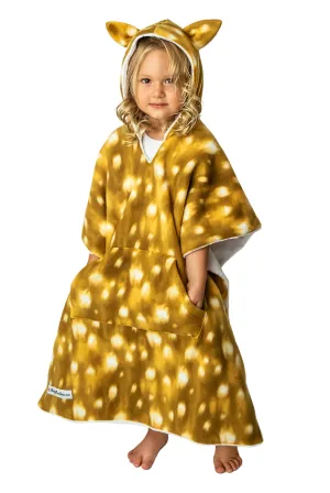 Car Seat Poncho Fawn with Ears Reversible WITH Pocket