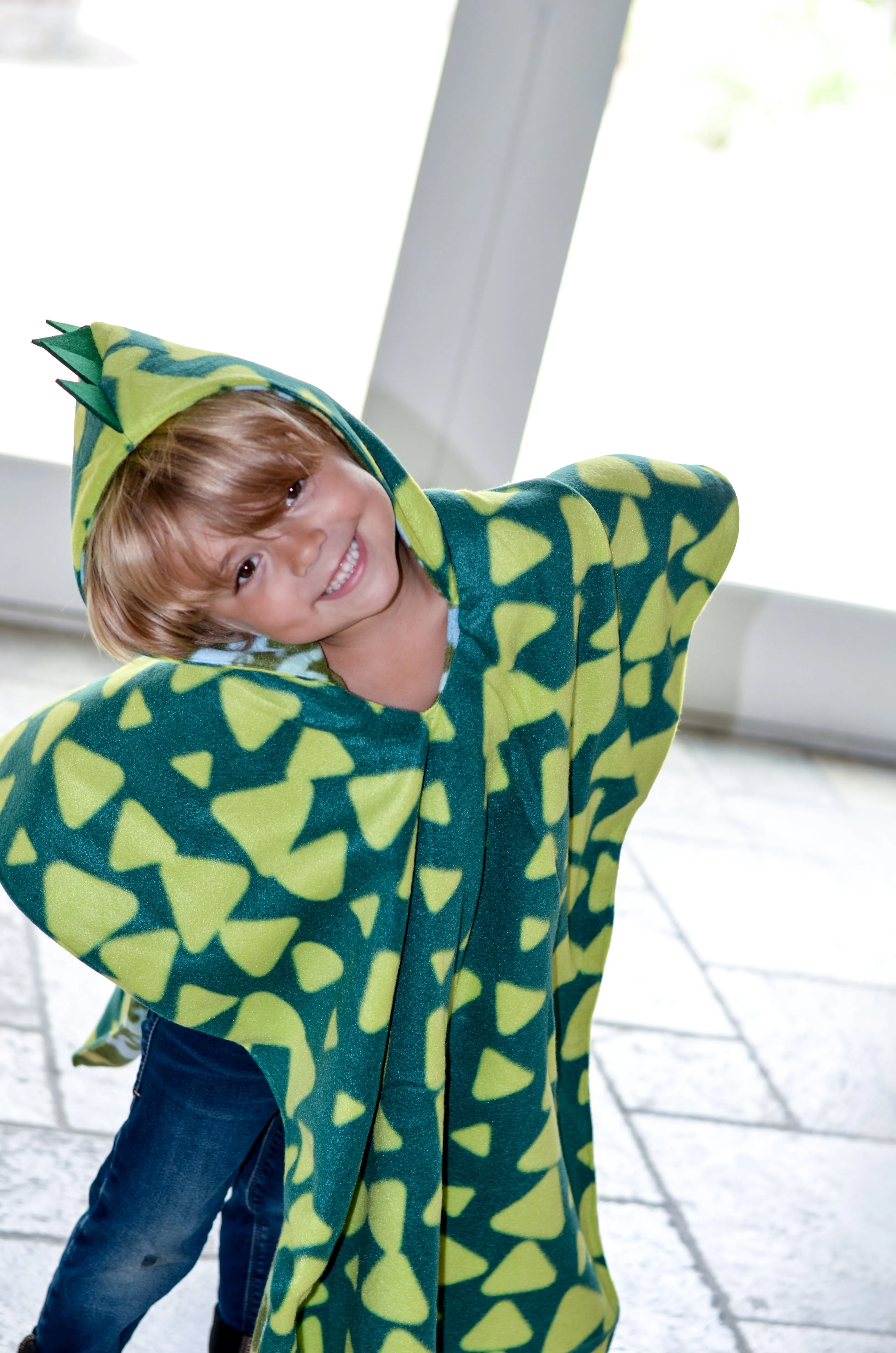 Car Seat Poncho - Halloween Costume - Dino Spikes