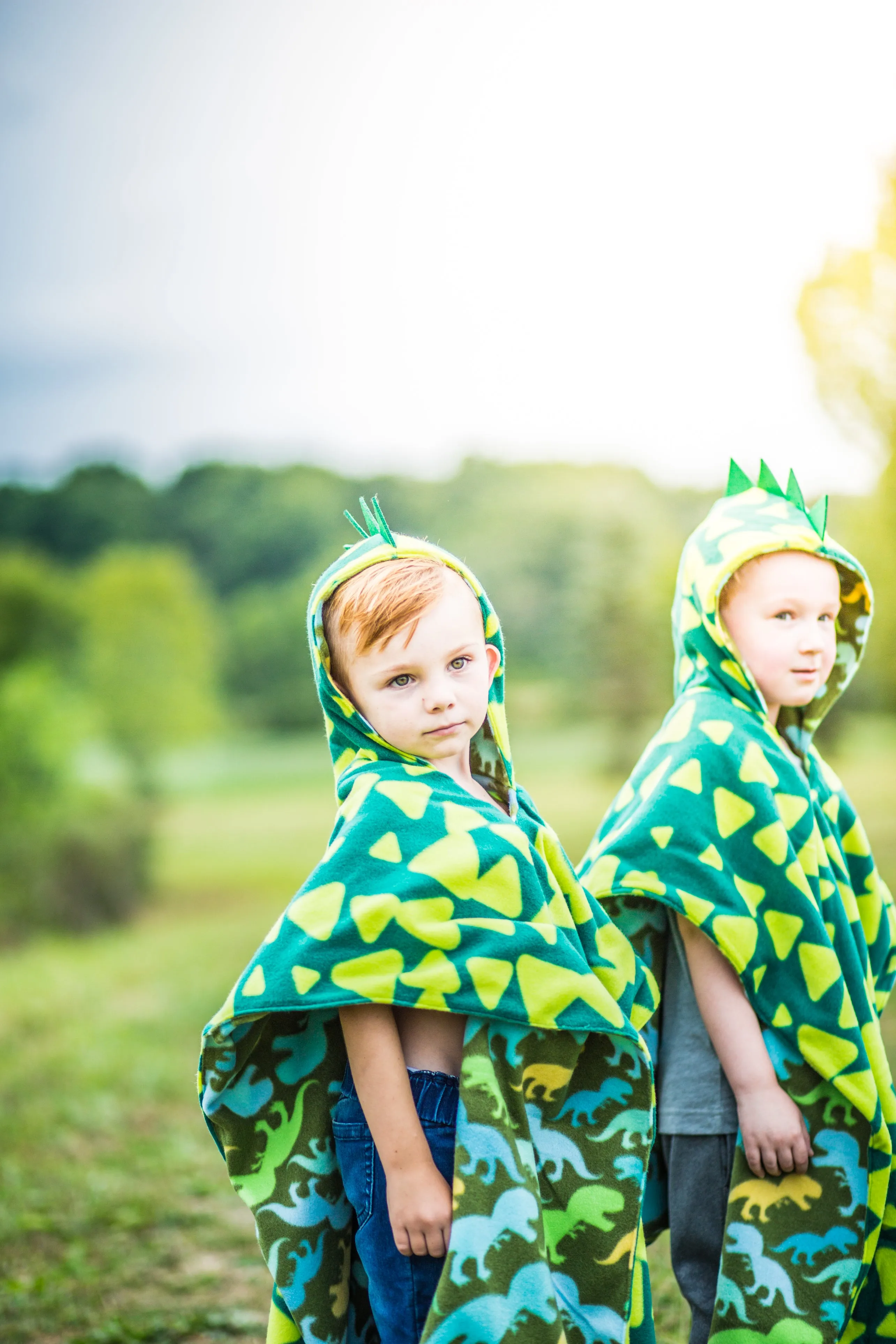 Car Seat Poncho - Halloween Costume - Dino Spikes