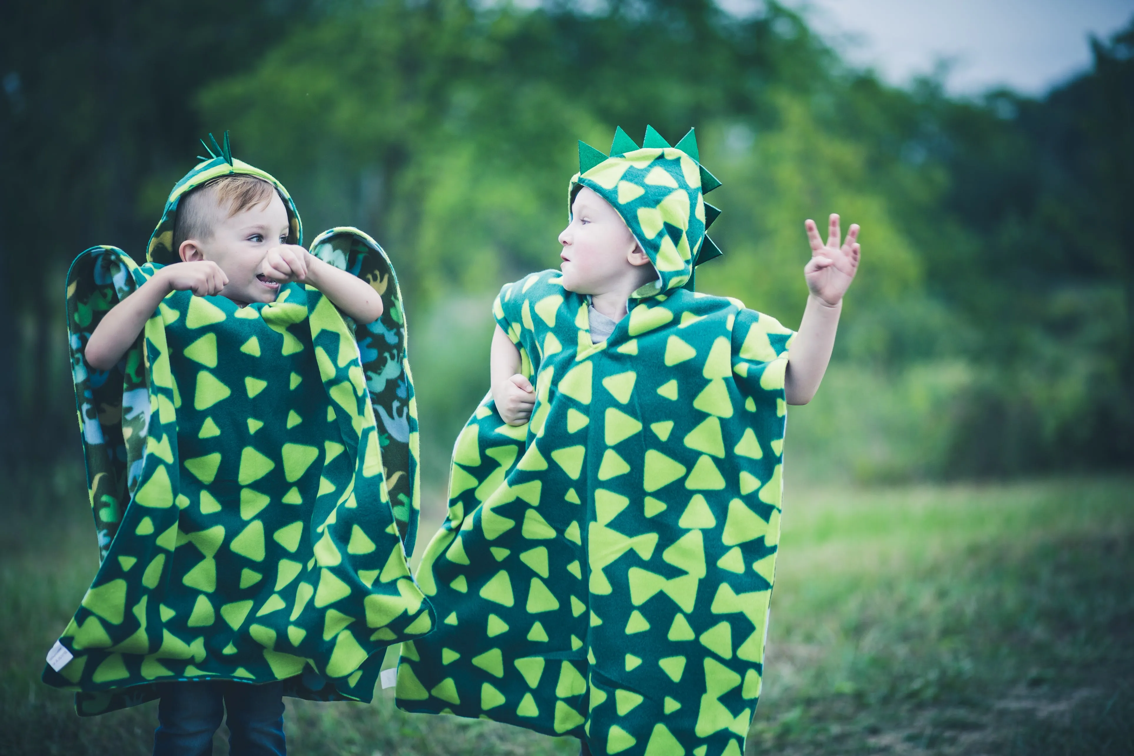 Car Seat Poncho - Halloween Costume - Dino Spikes
