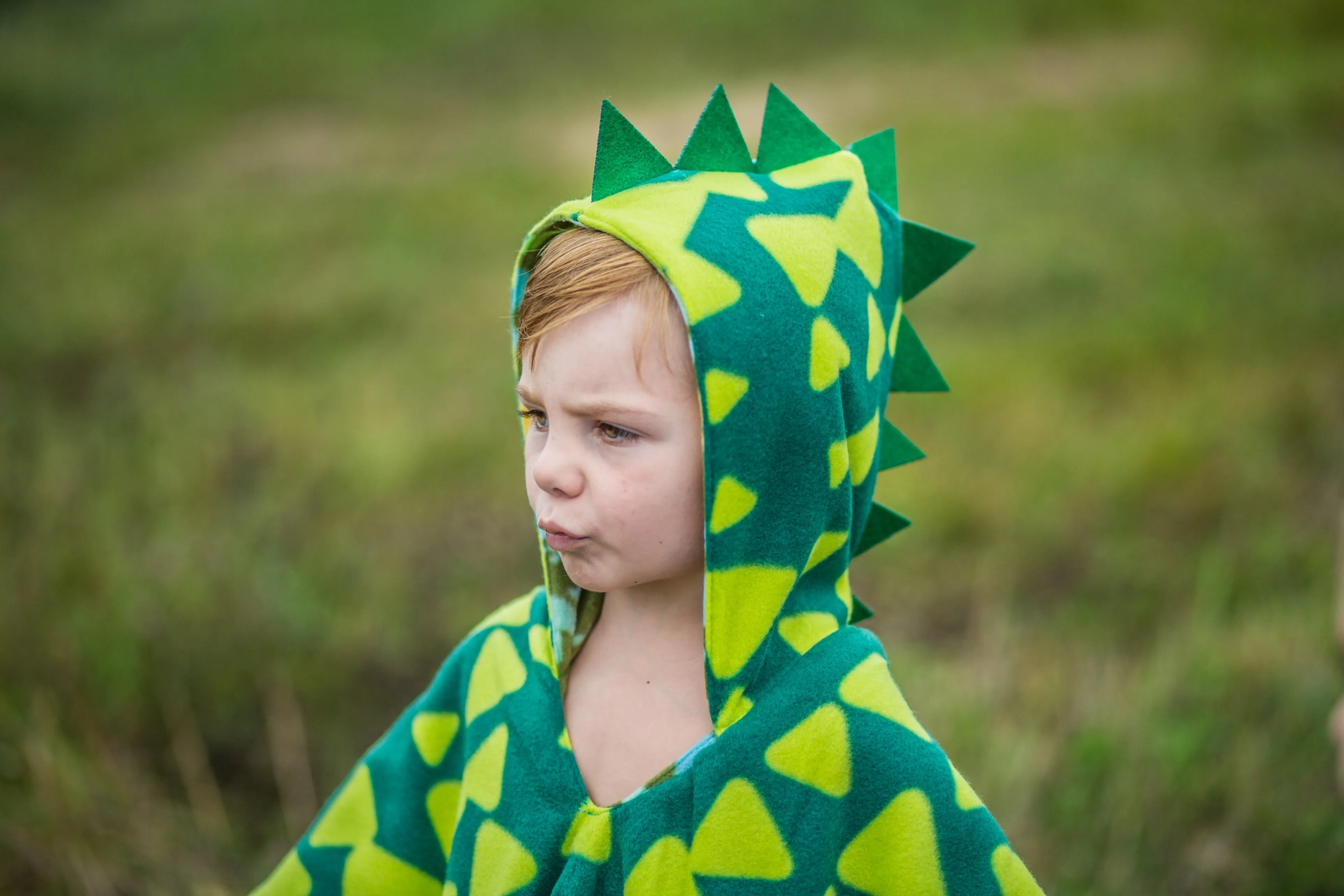 Car Seat Poncho - Halloween Costume - Dino Spikes
