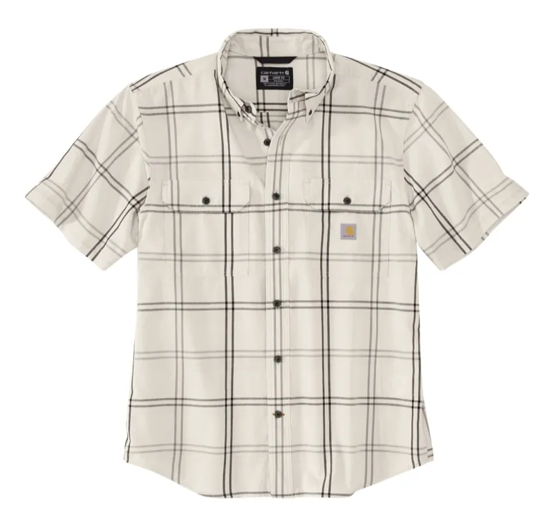 Carhartt 106140 Men's Loose Fit MidWt Shrt Slv Plaid Shirt