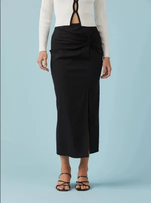 Carly Knotted Midi Skirt