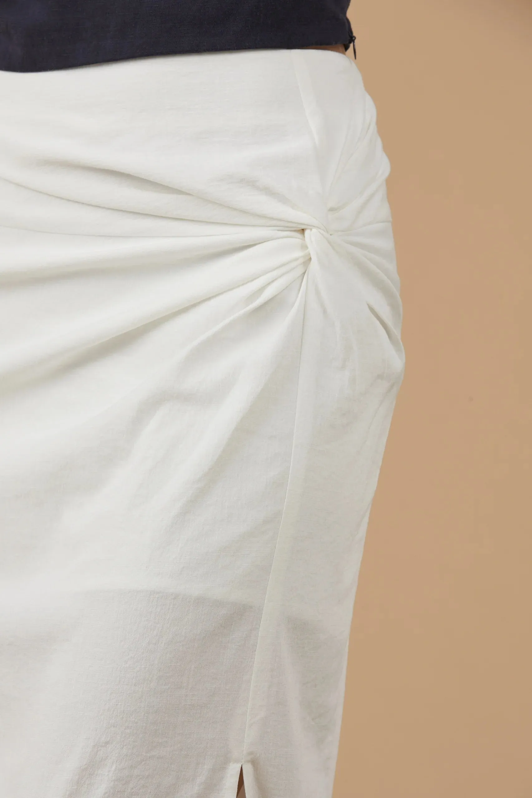 Carly Knotted Midi Skirt
