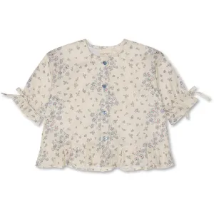 Carmen shirt - Sprinkles hearts yellow