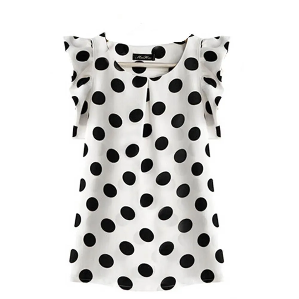 Casual Chiffon Ruffled Sleeveless Shirt