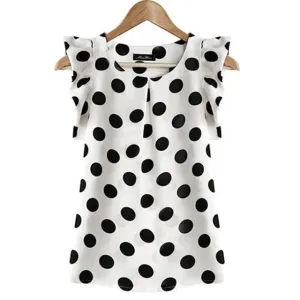 Casual Chiffon Ruffled Sleeveless Shirt