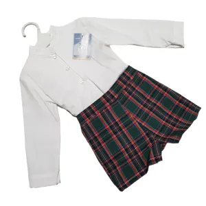 Ceyber Baby Boys Green Tartan Short Set