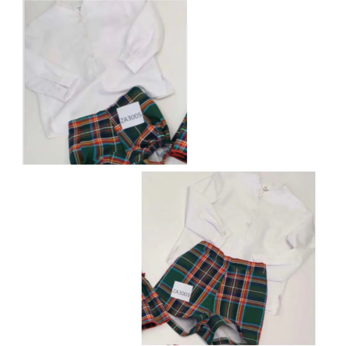 Ceyber Baby Boys Green Tartan Short Set