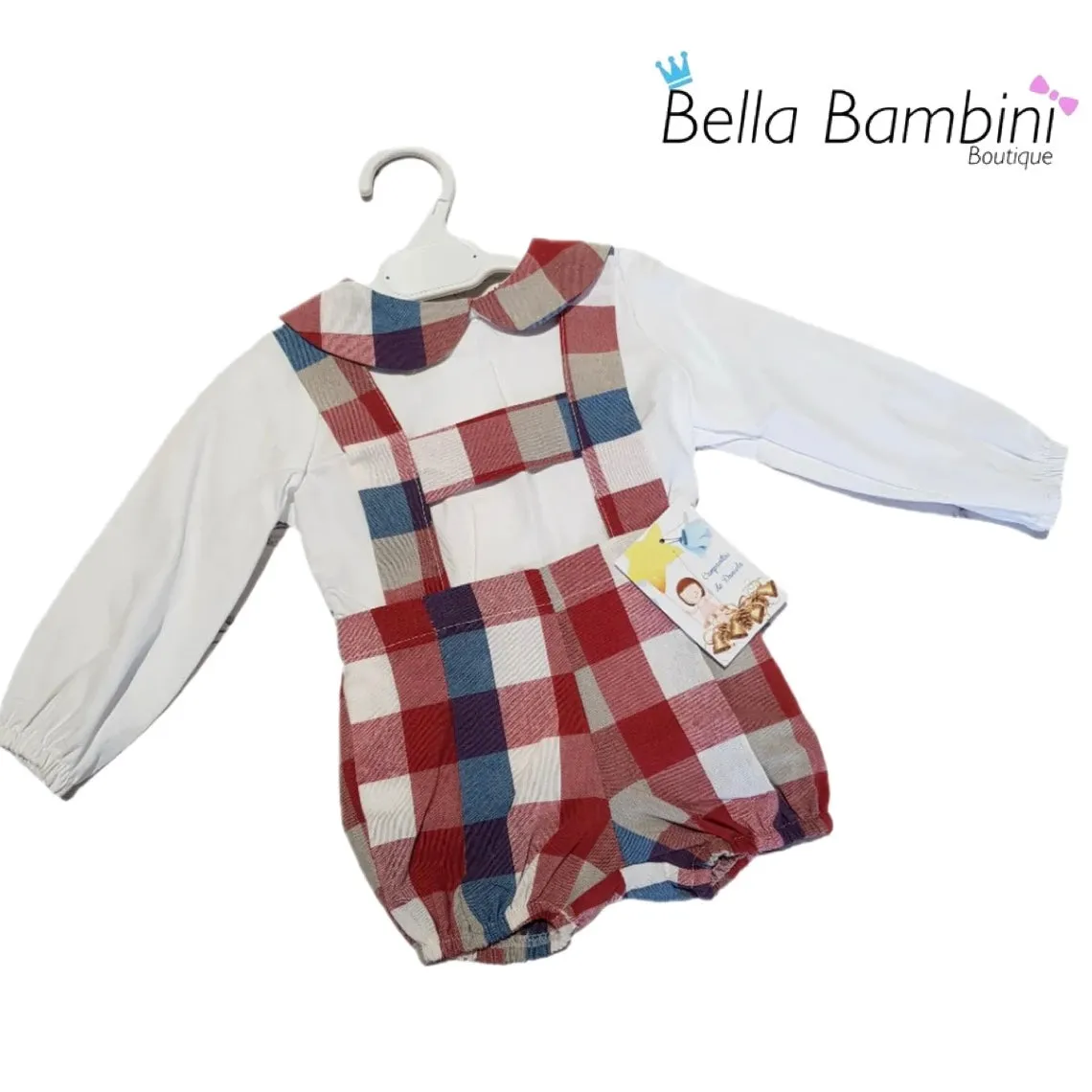 Ceyber Red & Blue Check H Bar Set