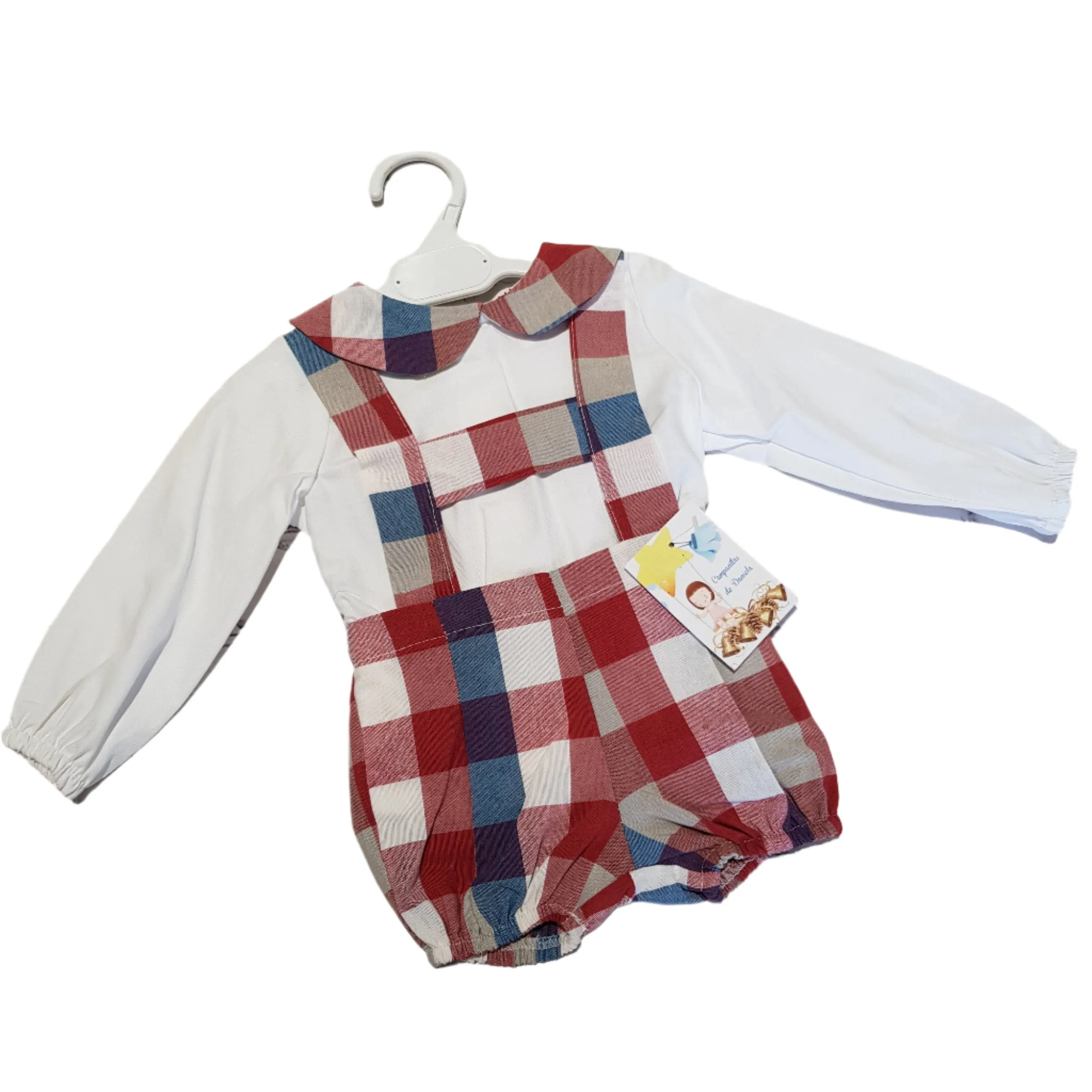 Ceyber Red & Blue Check H Bar Set