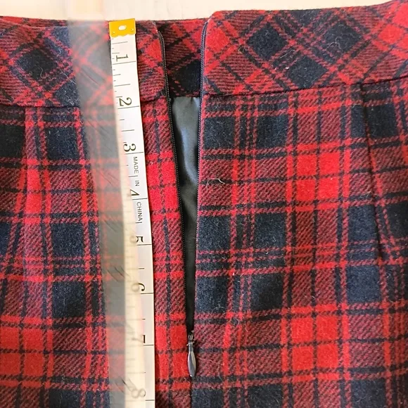 Chadwicks Wool Blend Plaid Short Skirt US Size 10P