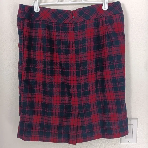 Chadwicks Wool Blend Plaid Short Skirt US Size 10P