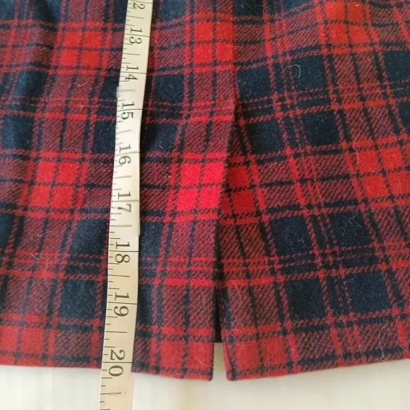 Chadwicks Wool Blend Plaid Short Skirt US Size 10P