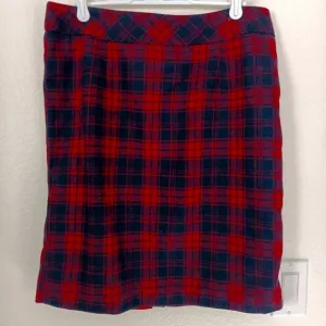 Chadwicks Wool Blend Plaid Short Skirt US Size 10P