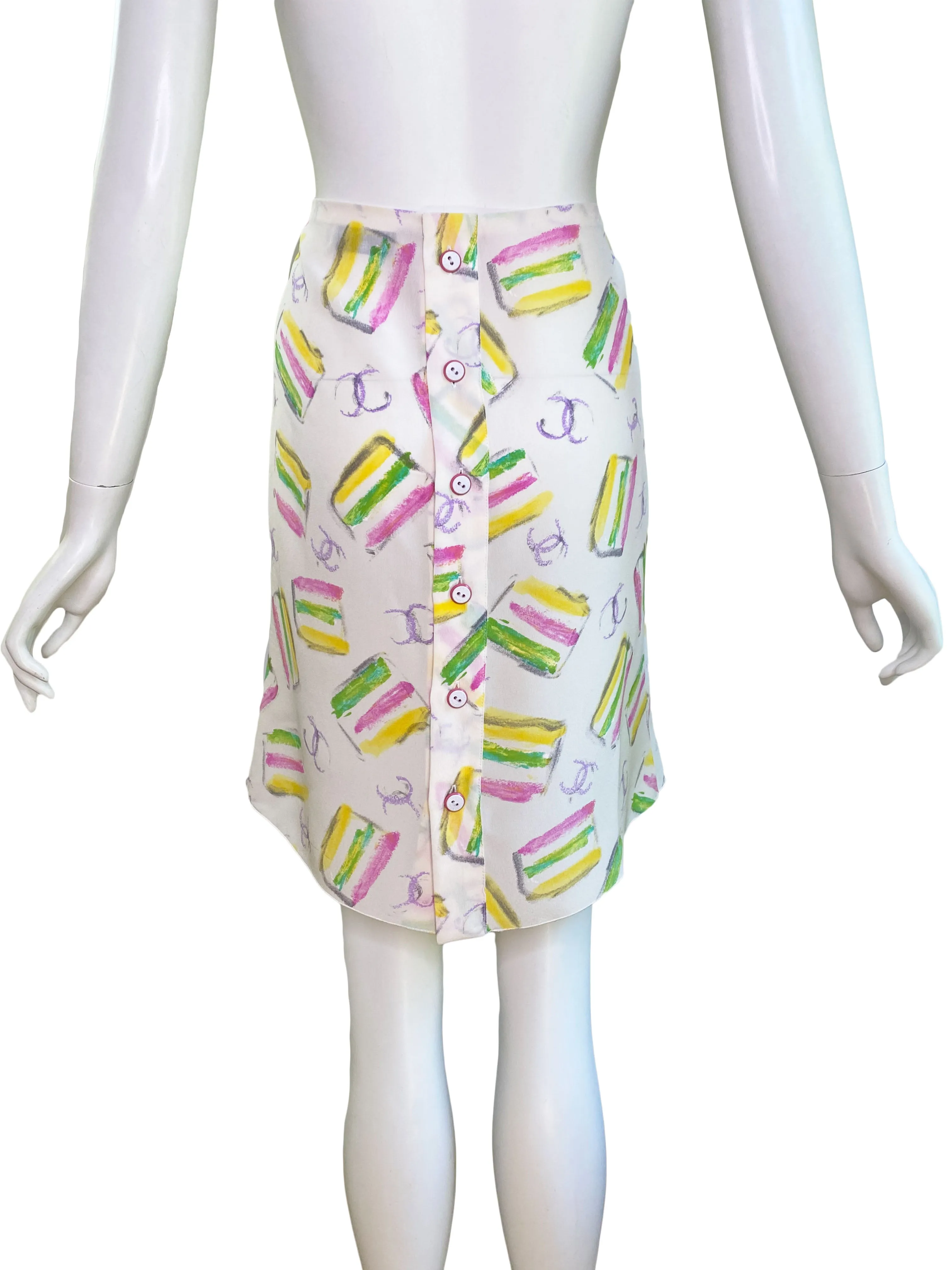 Chanel Skirt Resort 2005 Cake Print