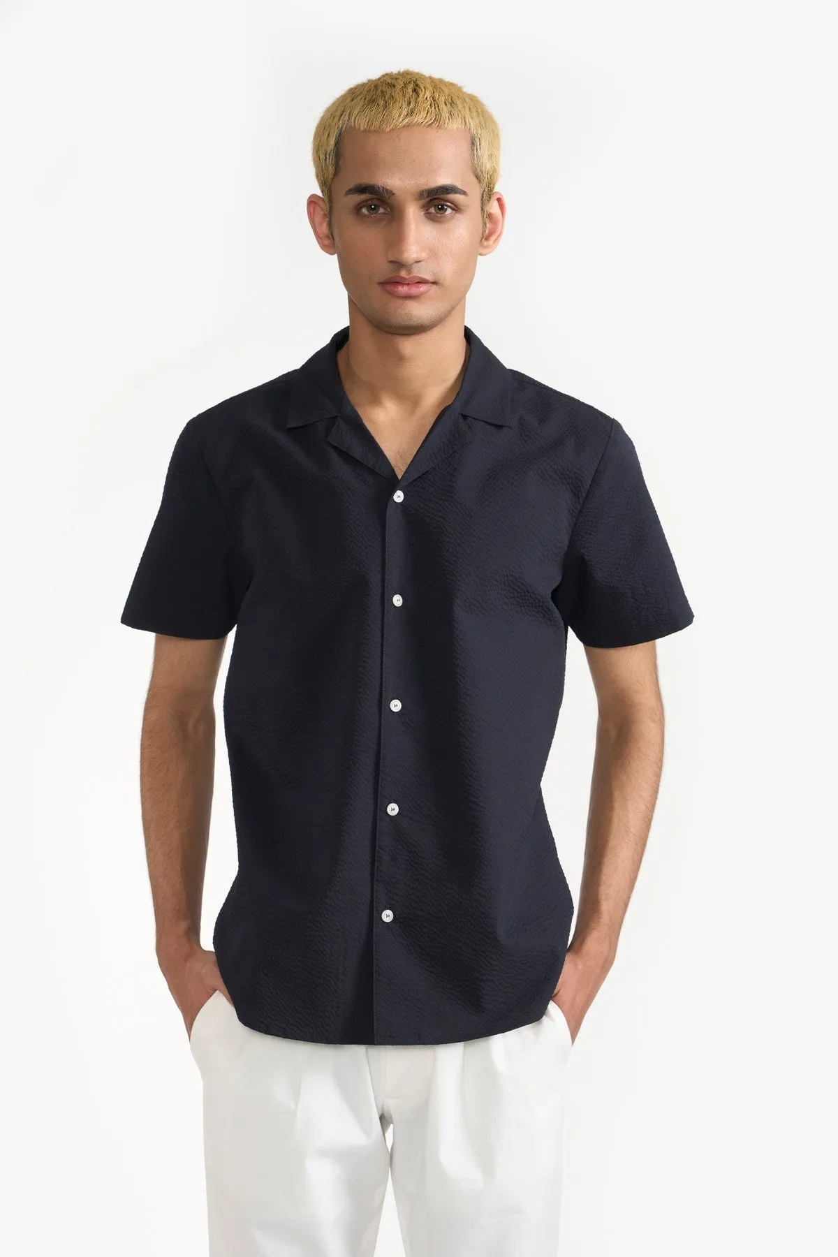 CHARLES NAVY MEN'S SHIRT