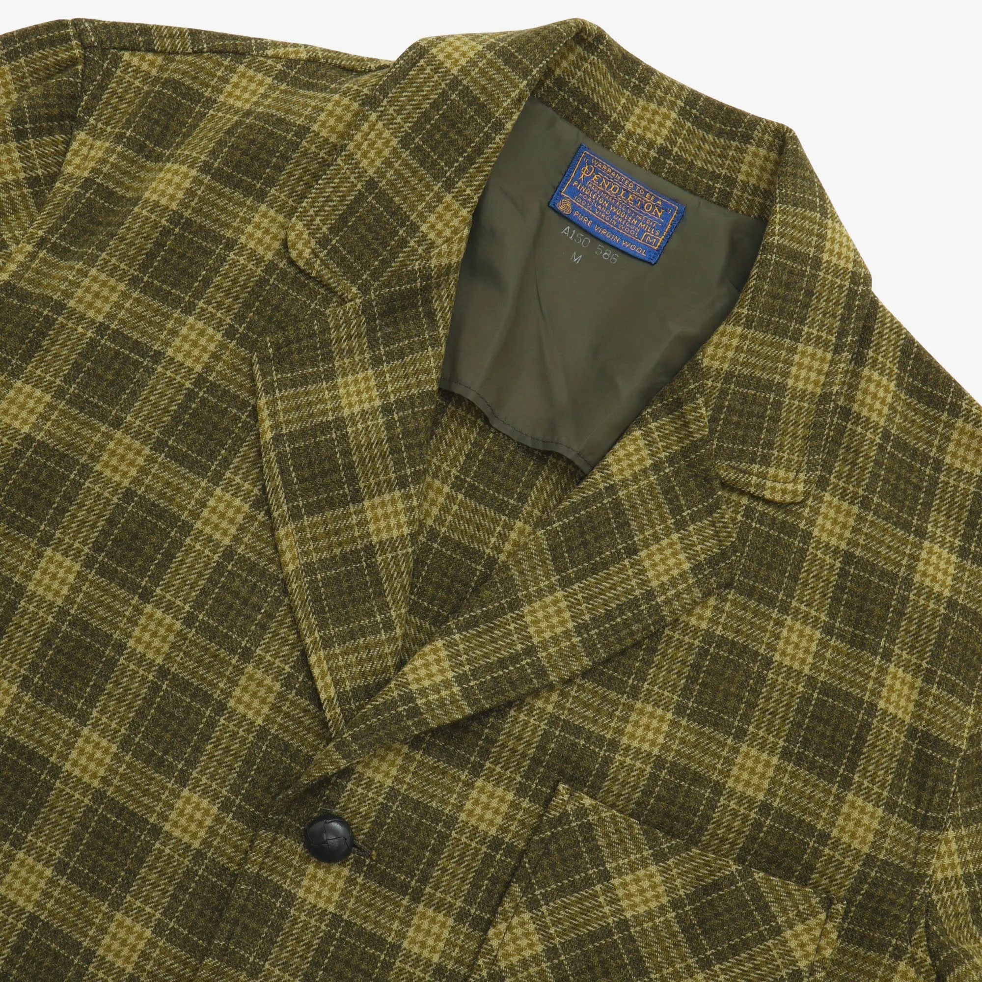 Check Plaid Wool Chore Coat