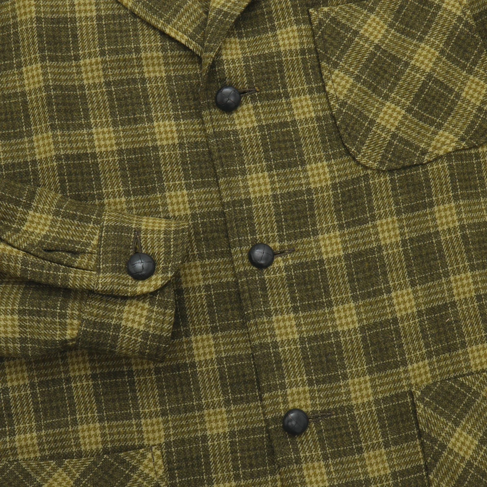 Check Plaid Wool Chore Coat