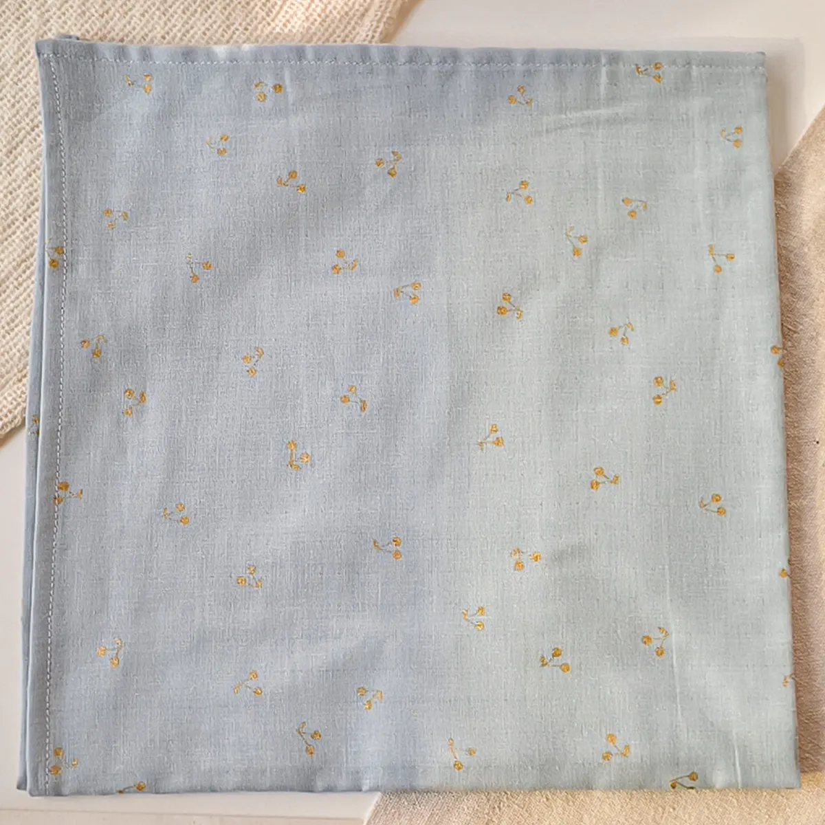 Cherry Printed Cotton Scarf - Japan