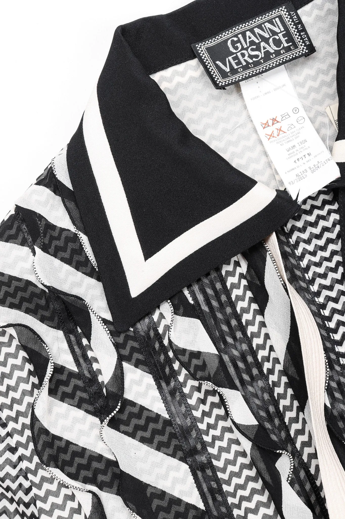 Chiffon Chevron Stripe Shirt Dress