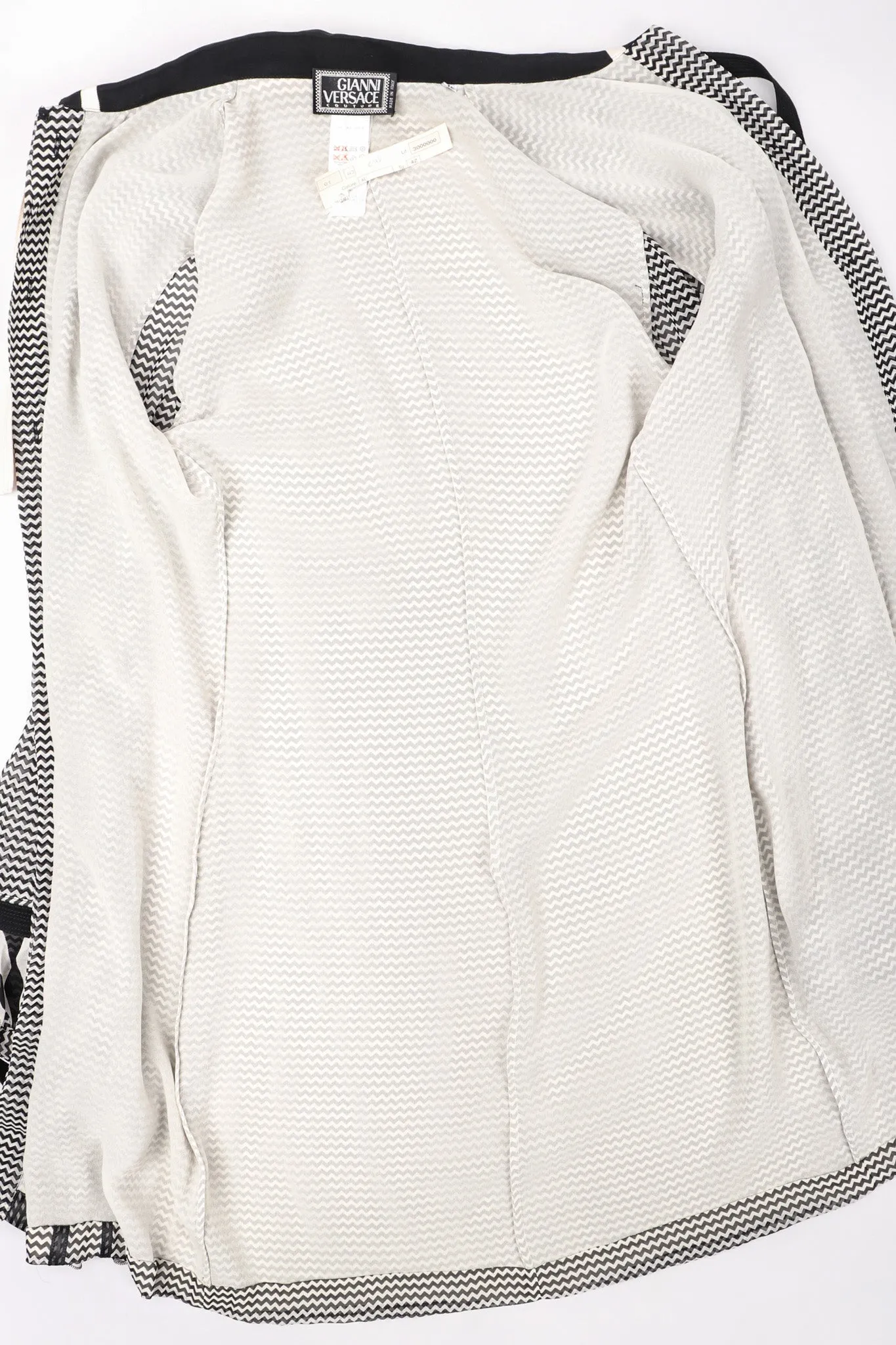 Chiffon Chevron Stripe Shirt Dress