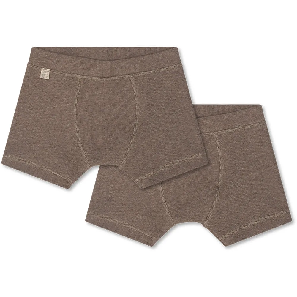 Cilas boxershorts - 2 pack - Brown melange