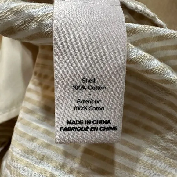Cinq à SeptNeema Rhinestone Seersucker Shorts Size 6 Ruffle Hem