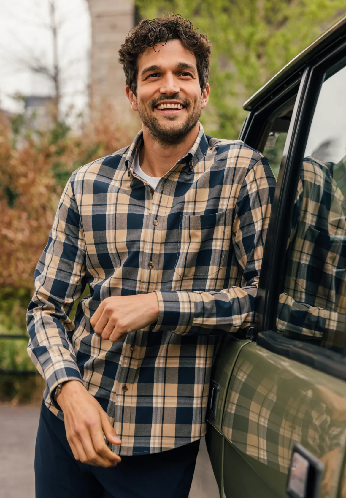 City Flannel - Khaki William Plaid