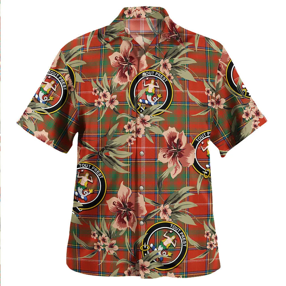 Clan Murray Plaid Artifact Ancient Tartan Crest Badge Aloha Hawaiian Shirt Tropical Old Style JX76