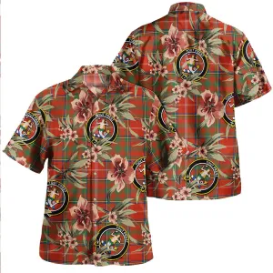 Clan Murray Plaid Artifact Ancient Tartan Crest Badge Aloha Hawaiian Shirt Tropical Old Style JX76
