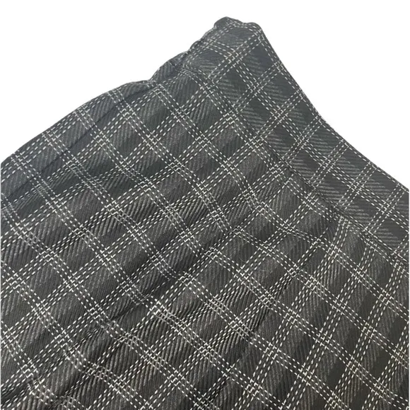 Classic Plaid Skirt Dressy Career Wool Look