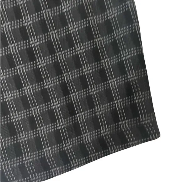 Classic Plaid Skirt Dressy Career Wool Look