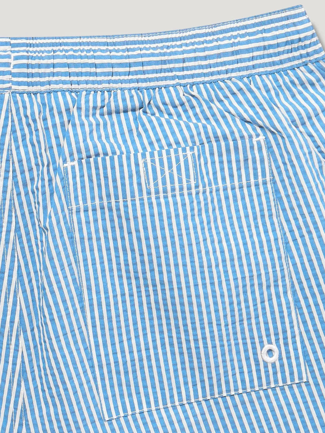 Clipper Seersucker Swimshorts Hydra Blue/Natural