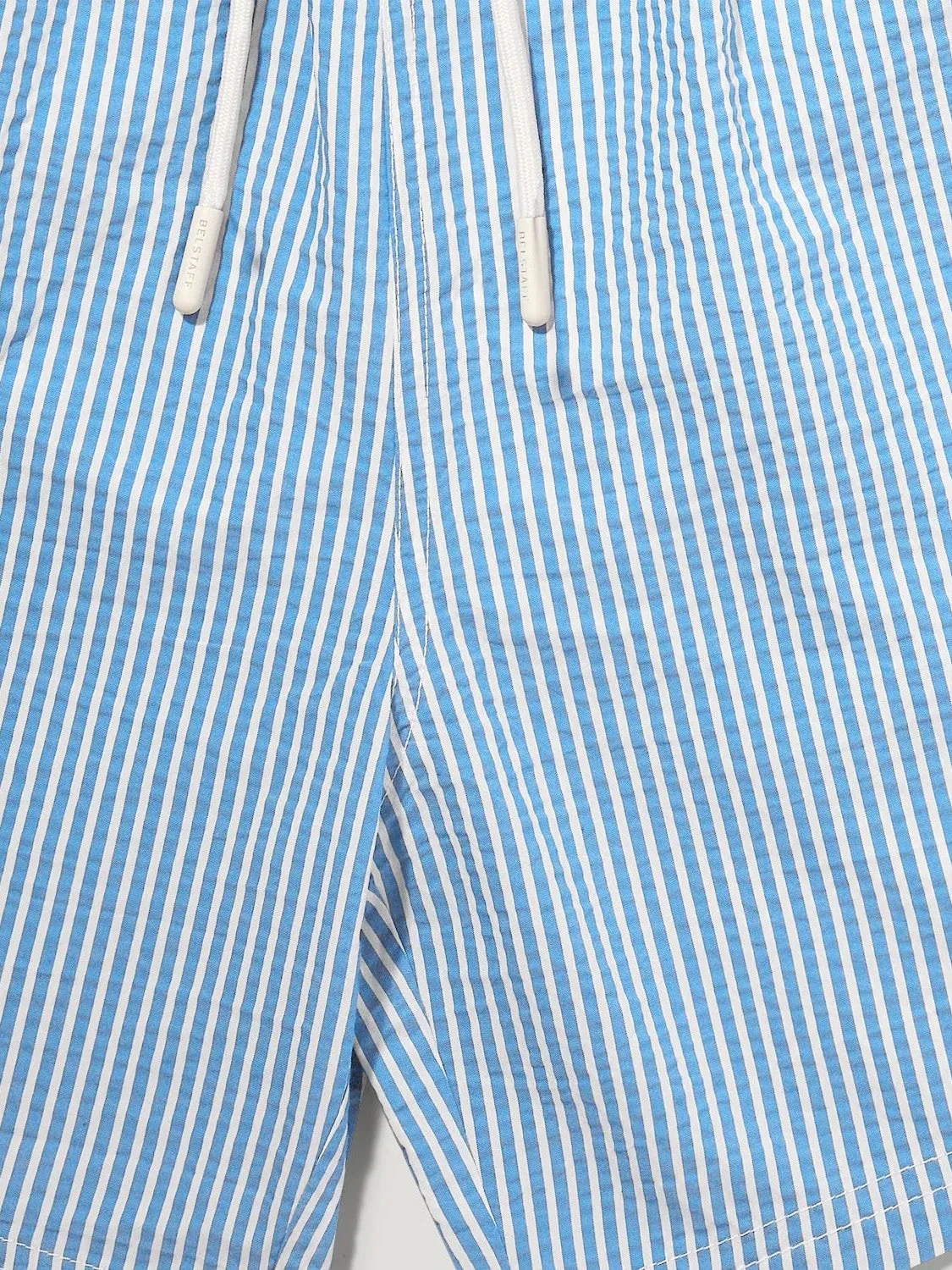Clipper Seersucker Swimshorts Hydra Blue/Natural
