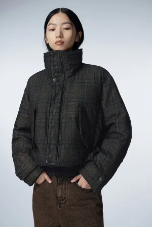 Coat / JNBY Oversized Plaid Down Coat