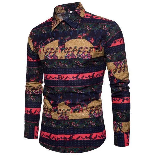 Contemporary Print Dress Shirts