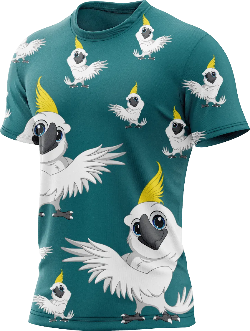 Cool Cockatoo Rash Shirt Short Sleeve