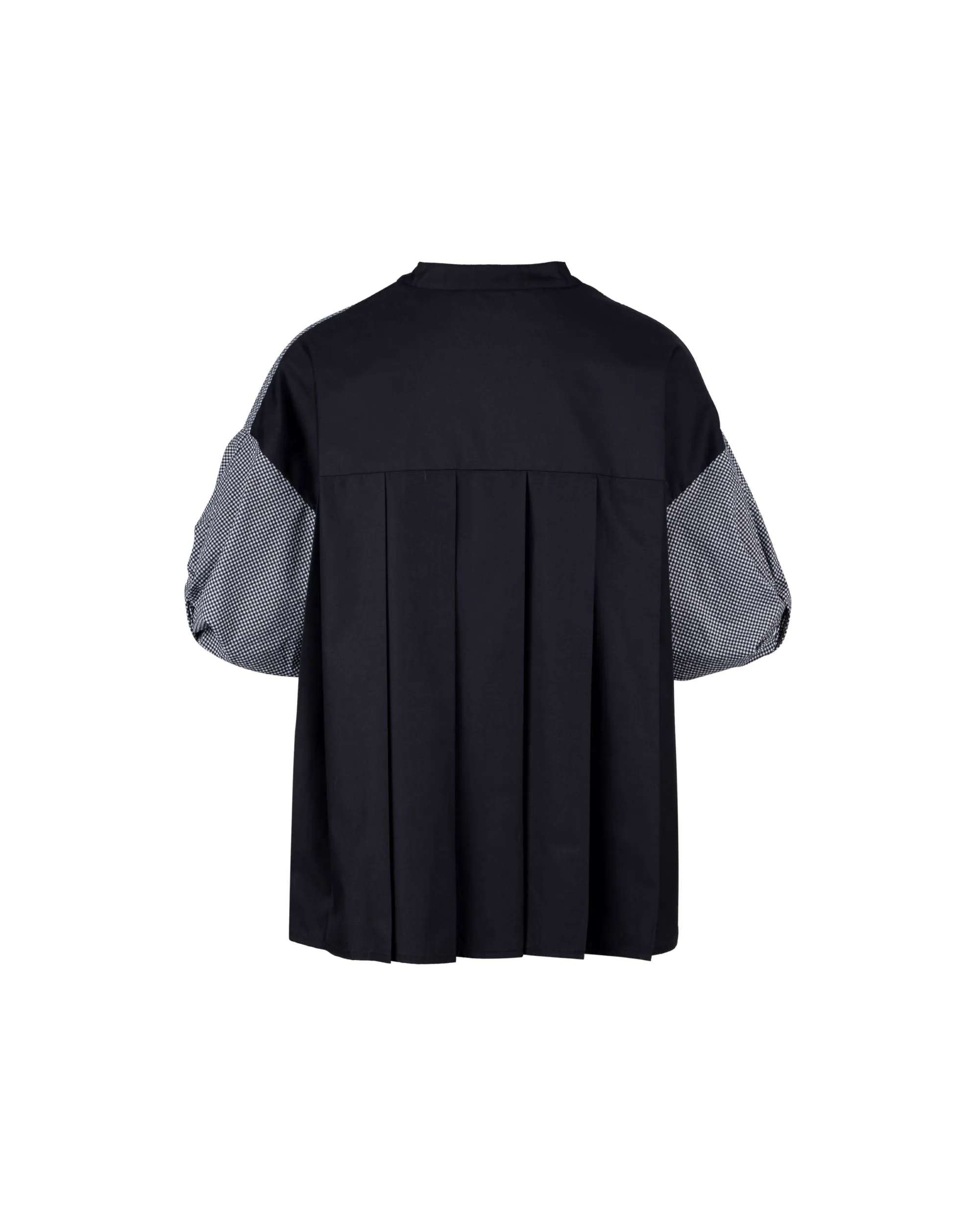 Coolmax Bubble Sleeve Pleated Back Blouse