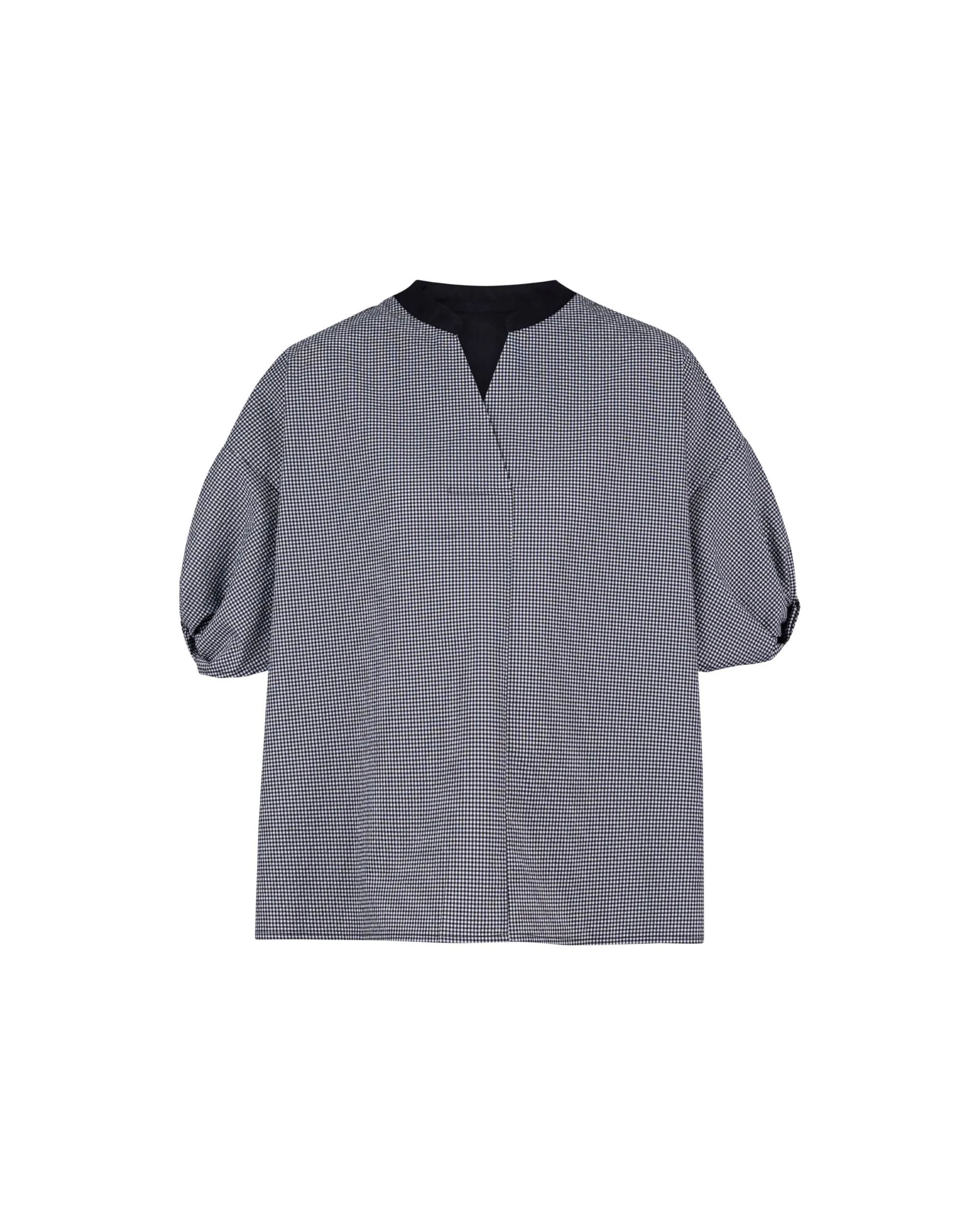 Coolmax Bubble Sleeve Pleated Back Blouse