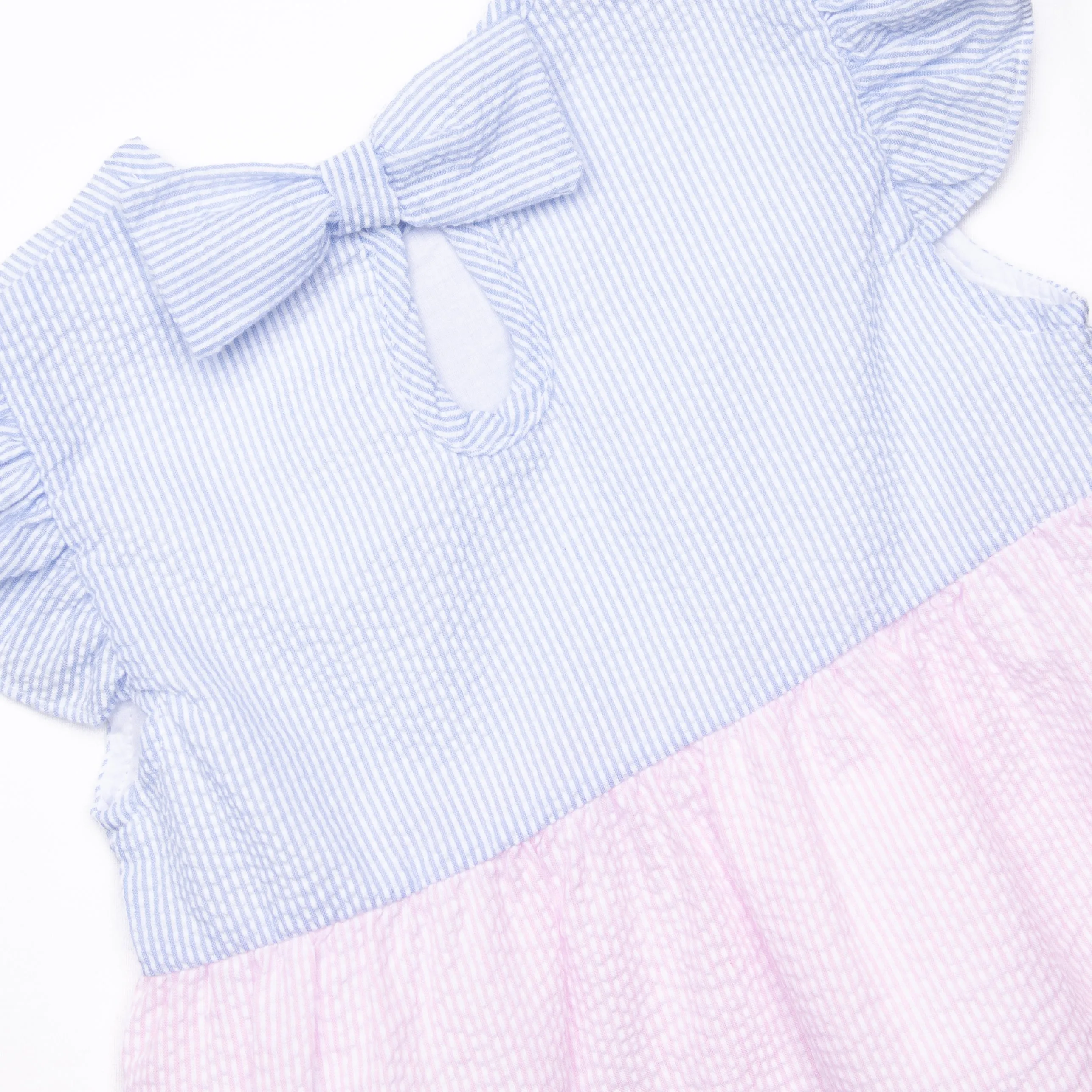 Cotton Candy Color Block Short Set, Blue