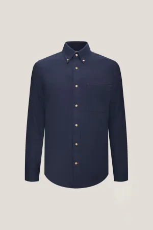 Cotton Seersucker Smart Fit Casual Shirt with Pocket
