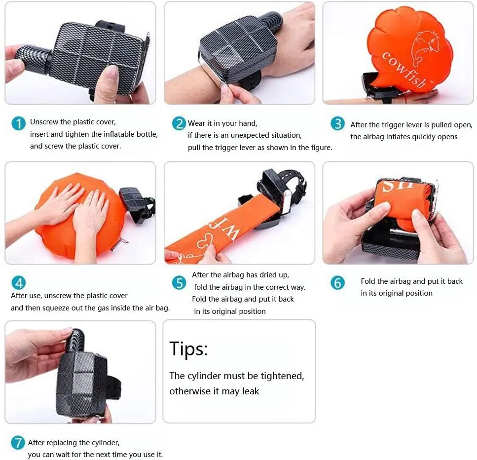 Cow Fish - Wristband Emergency Flotation Device - B7RY