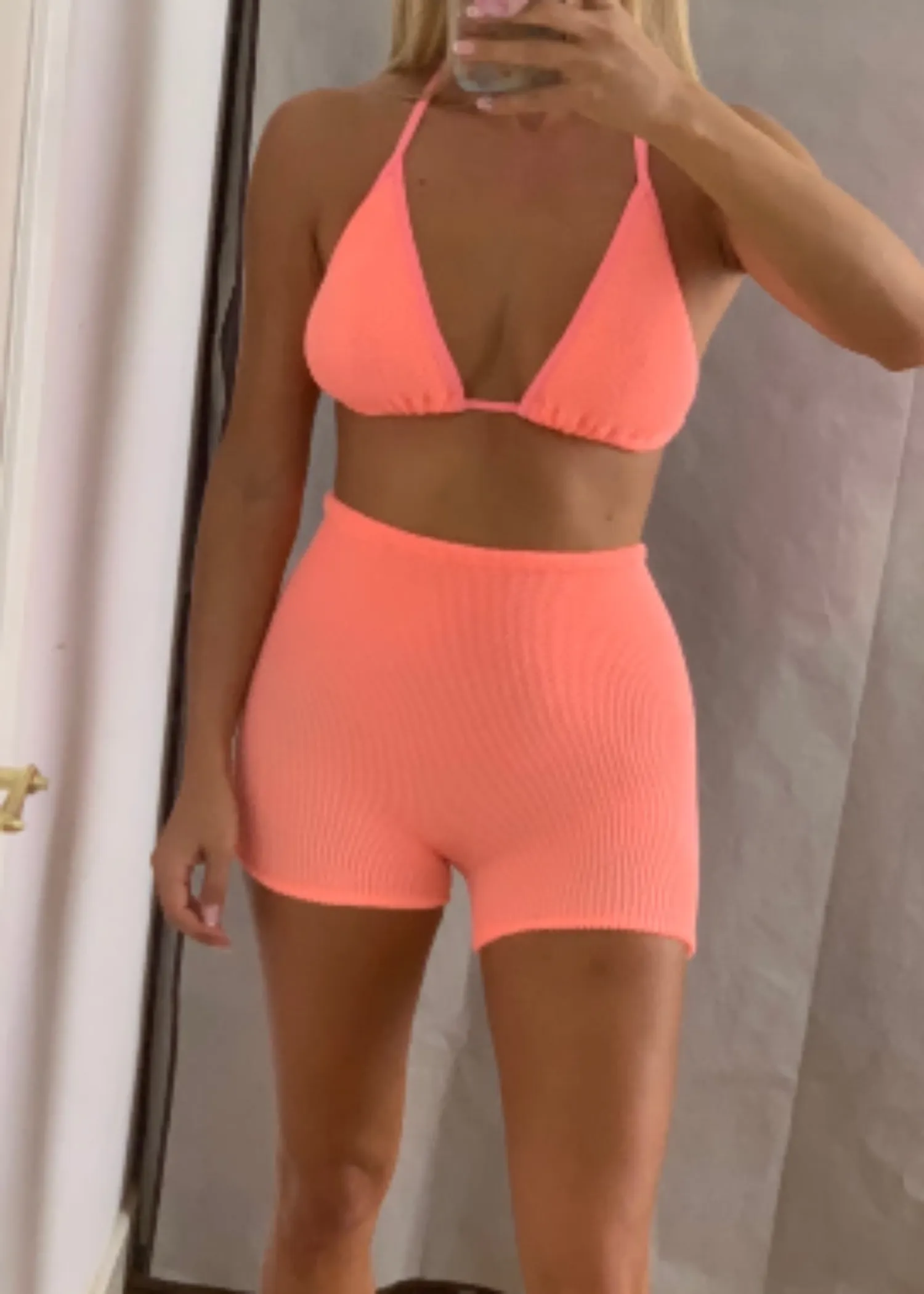 Crinkle Triangle & Shorts Co-Ord - Choose Your Colour