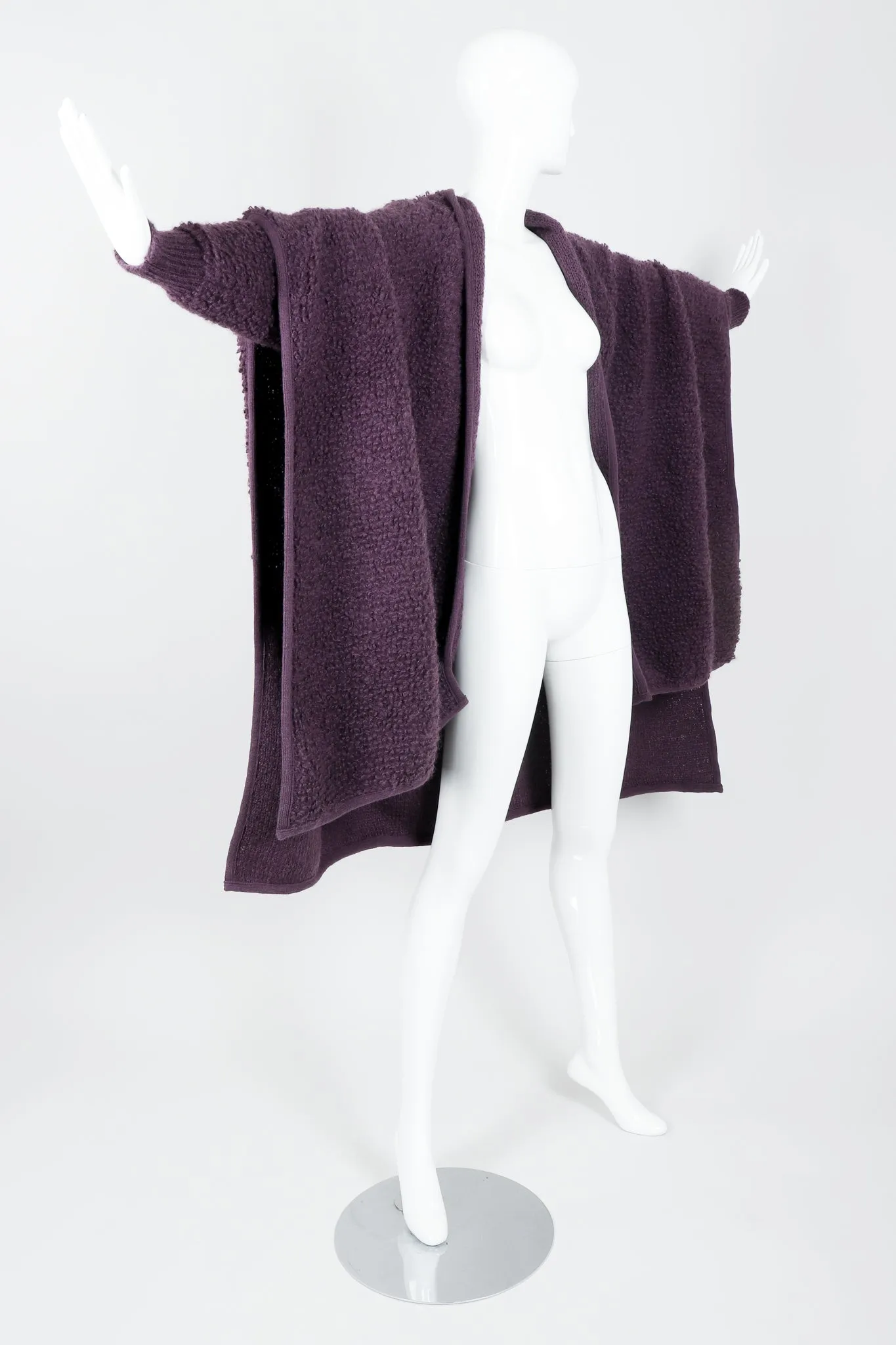 Curly Wool Cape Coat